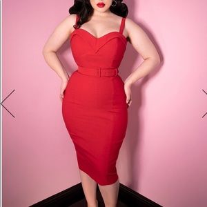 Vixen by Micheline Pitt Red body on dress Maneater
